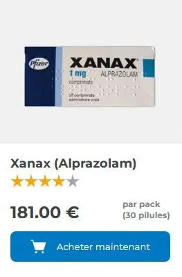 Achat de Xanax : Médicament et Informations Essentielles
