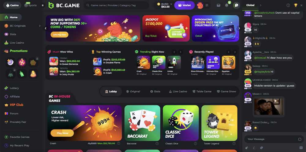 BC.Game Casino di Indonesia Pusat Permainan Terpercaya dan Menarik
