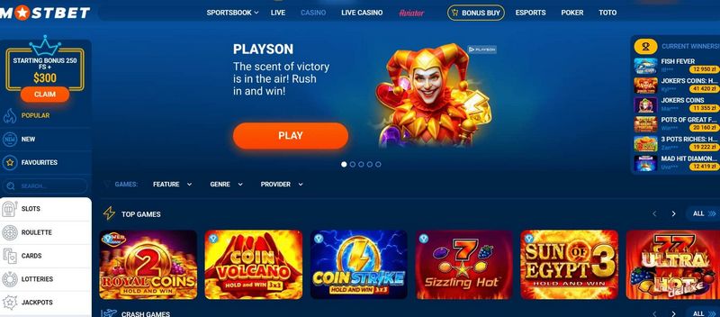 Mostbet: A Leader in the Online Casino Site Market